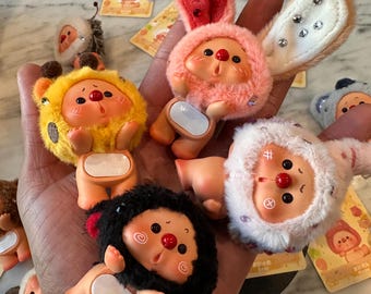 Custom Glass Rhinestone Hippers. OYO animal Party series.  A very Unique gift!