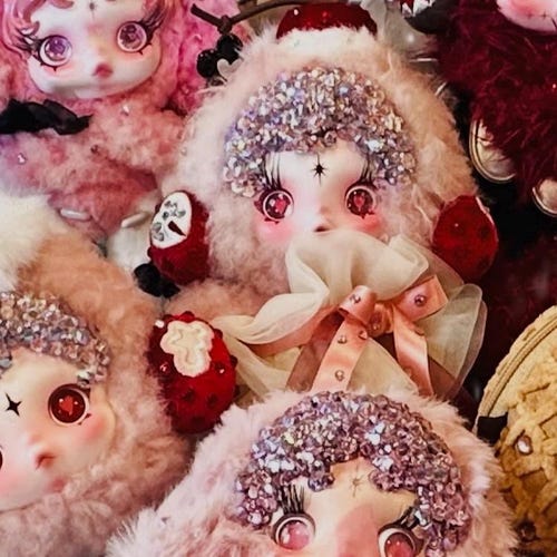 Custom Skull Panda Doll – Glass Rhinestone Plush Display Piece - Etsy