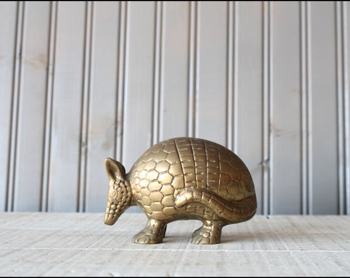 Brass Armadillo // Solid Brass Etsy