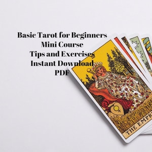 Mini Course: Basic Tarot for Beginners/Tips and Exercises/Instant Download