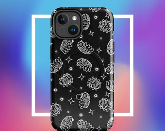 Tardigrade Phone Case, MagSafe iPhone Case, Water Bear Case, Science Phone Case, Biology Gift, Tough Protective Case, Space Phone Cover