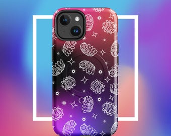 Tardigrade Phone Case, MagSafe iPhone Case, Water Bear Case, Science Phone Case, Biology Gift, Tough Protective Case, Space Phone Cover