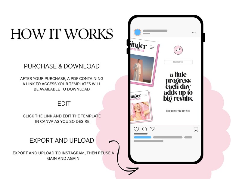 Pink Instagram Post Templates | 30+ Canva Editable Social Media Designs ...