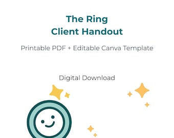 Vaginal Ring Birth Control Handout | Printable PDF + Editable Canva Template | Contraception Education Resource | Digital Download