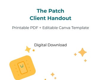 Birth Control Patch Handout | Printable PDF + Editable Canva Template | Hormonal Contraception Education | Digital Download