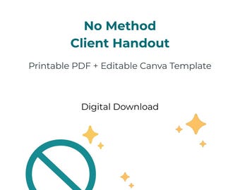 Folleto informativo para clientes sobre métodos anticonceptivos no convencionales / PDF imprimible + plantilla editable de Canva / Educación sobre riesgos del embarazo / Descarga digital