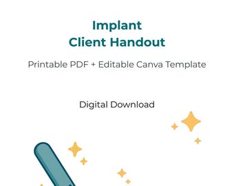 Folleto informativo para usuarias sobre implantes anticonceptivos / PDF imprimible + plantilla editable de Canva / Educación sobre anticoncepción / Descarga digital