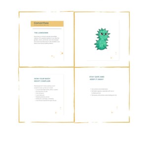 Gonorrhea Client Handout | Printable PDF + Editable Canva Template | STI Education Resource | Digital Download image 4