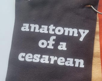 Anatomía de una cesárea: Libro didáctico en fieltro / Anatomía quirúrgica por capas (visual) / Herramienta de educación para matronas y pacientes