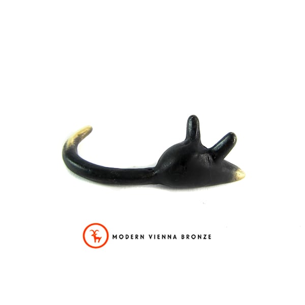 Walter Bosse-muisbeeldje - vintage halverwege de eeuw originele Oostenrijkse messing muisminiatuur uit de jaren 60