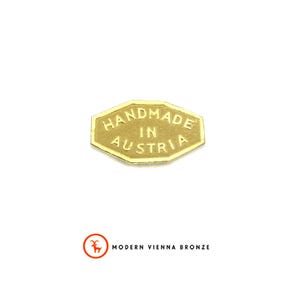 Walter Bosse Replacement "Handmade in Austria" Sticker - Vintage 1960s Austrian, Walter Bosse Mid Century Gold Foil Authentication Sticker