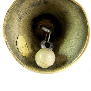 Walter Bosse Owl on Moon Bell Vintage Original Table Bell, Mid Century