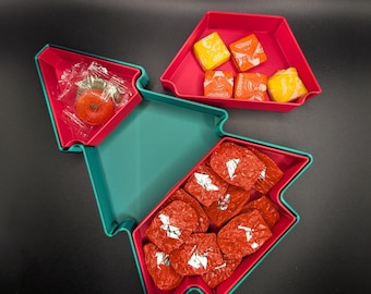 Christmas Tree Holiday Treat Dish, 3D Printed Candy Dish