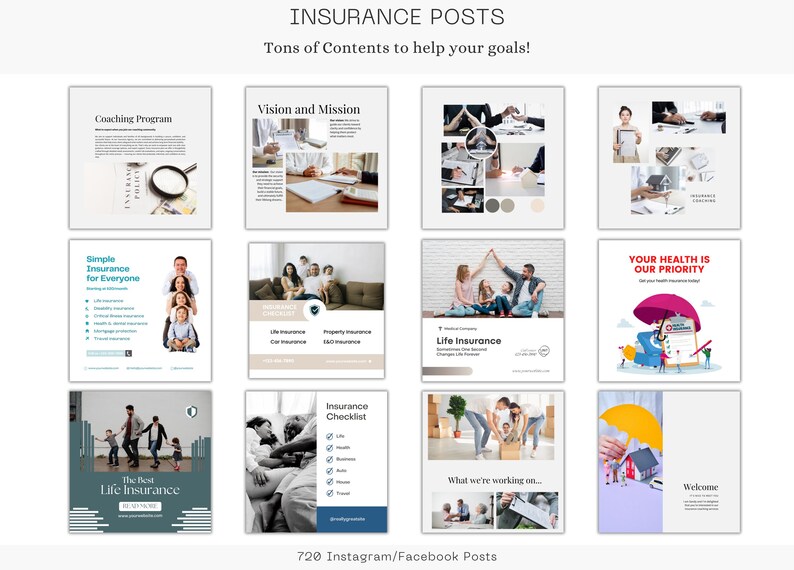 Insurance Agent Social Media Templates | Life Insurance Marketing ...