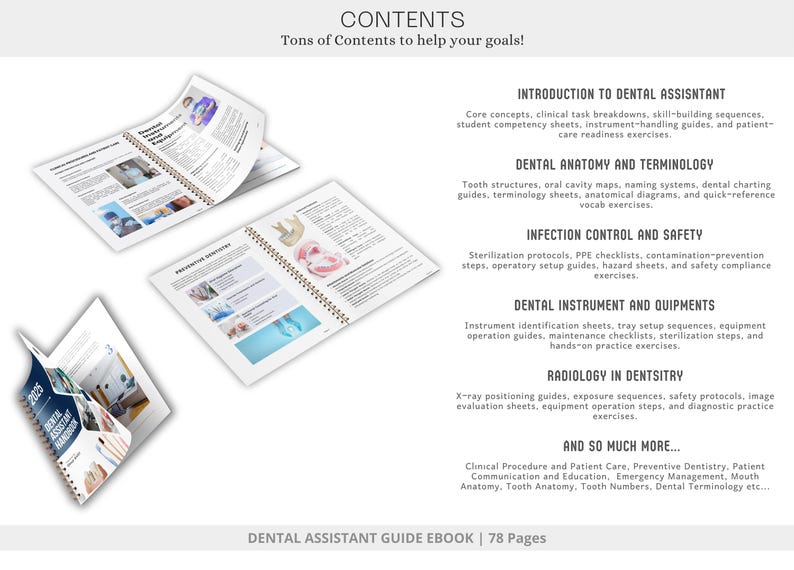 Dental Assistant Guide Ebook | Dental Template | Study & Exam Prep ...