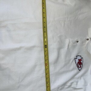 Kansas City Chiefs Vintage Polo Pullover Long Sleeve Sweatshirt White Patch Sz L image 6