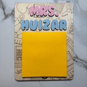 Notitiehouder voor leraar