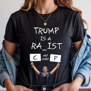 Anti Trump Political Protest Shirt: Trump Is A Ra*ist, Funny Trump Hater Tee, Trump Epstein Leaks Activist Shirt, Abolish Ice Shirt