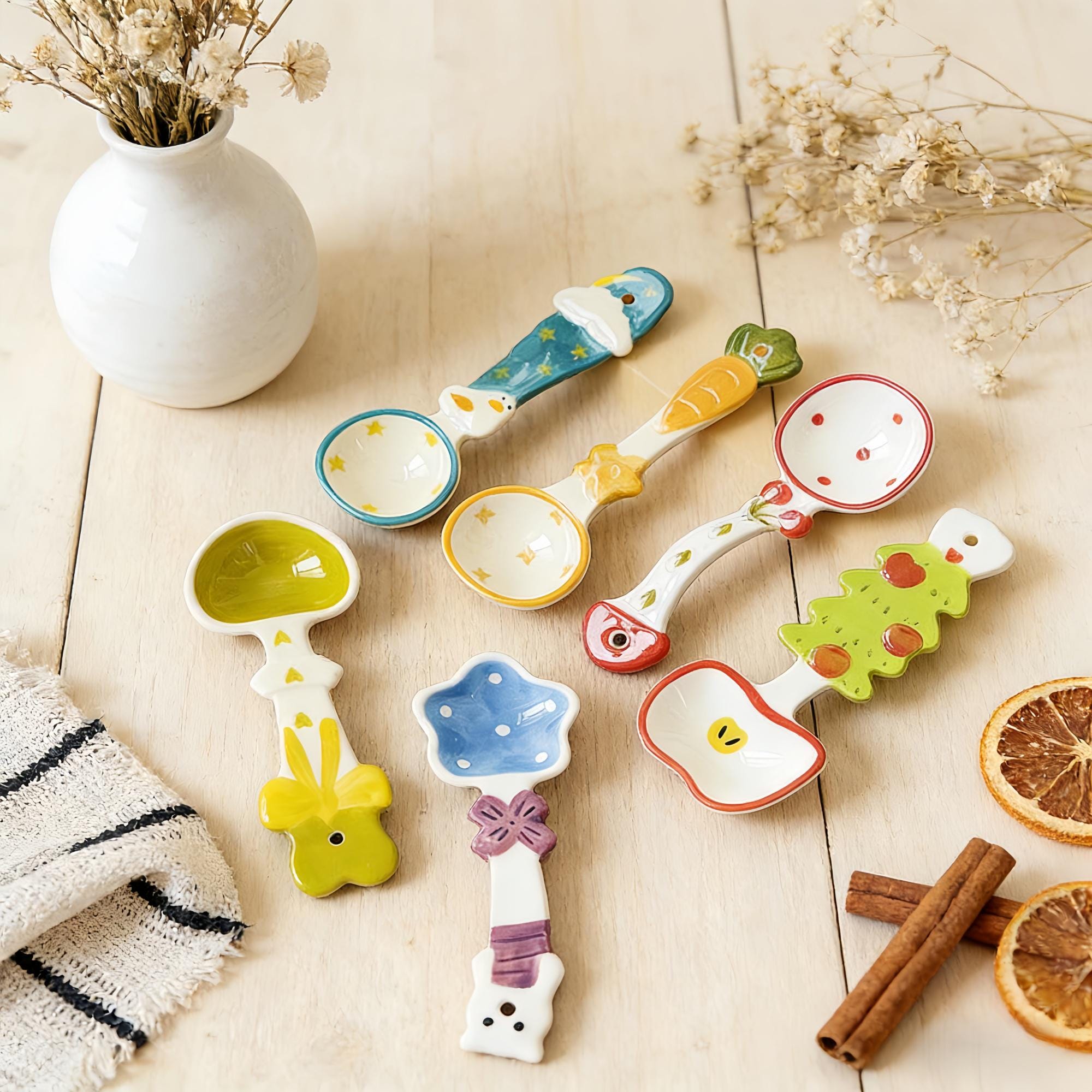 かわいい陶器のスプーン - Etsy 日本