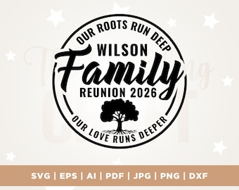 Family Reunion 2026 SVG, Roots Design (Digital Download)