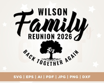 SVG de reunión familiar, de nuevo juntos, Cricut, sublimación (descarga digital)