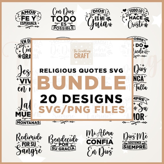 Spanish Bible Verse SVG Bundle: Christian T-Shirt Designs, Cricut, Png, Svg, sublimation, Psalm 27 Shirt, Spanish Faith, Spanish Bible Verse