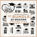 Graduation 2026 SVG Bundle, Senior Class Cut Files (Instant Download)