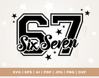 Sechs Sieben PNG, SVG 67 Meme lustiges 67 Shirt, Cricut, Png, SVG, Sublimation, 6 7 Trendy Png, Sechs-Sieben, 67 Lehrer SVG, 67 Schule SVG, 67 SVG