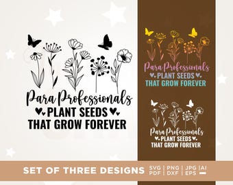 Para Professional Plant Seeds SVG, PNG, Cricut, Sublimation (Digital Download)