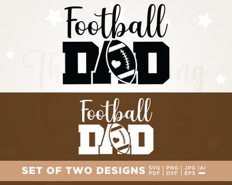 Football Dad SVG, Sports Shirt Design, Cricut, Silhouette (Digital Download)