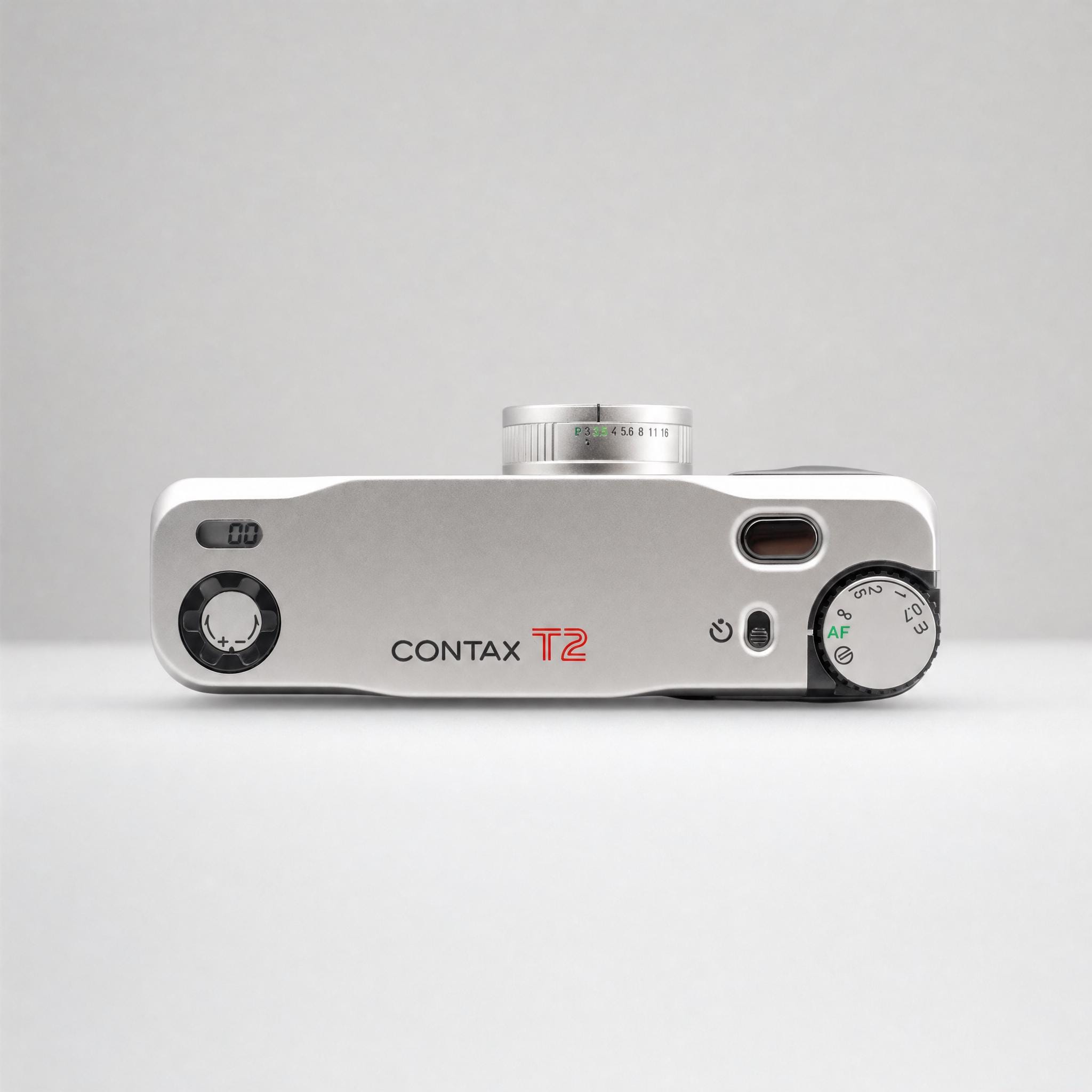 Contax T2 Champagne Silver Camera - Carl Zeiss 38mm F2.8