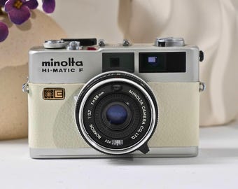 Rare Minolta Hi-matic SD: 35mm Film Camera With Rokkor 38mm F/2.7