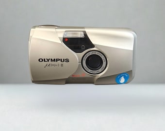 Cámara de película Olympus mju II (μ2) de 35 mm f2.8, probada y funcionando, Stylus Epic - Kit de inicio completo con 2 rollos de película y batería, envío gratis.