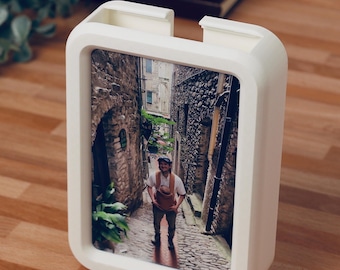 Photo display and storage frame - 6"x4" - tabletop - snapstack CHUNKY