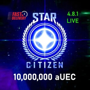 Star Citizen - 10,000,000 aUEC (Credits) for 4.8.1 LIVE ~ 15 min delivery -
