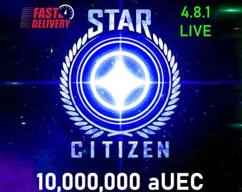 Star Citizen - 10 000 000 aUEC (krediter) för 4.8.1 LIVE ~ 15 min leverans -