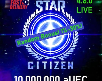Star Citizen - 10,000,000 aUEC (Credits) for 4.8.0 LIVE ~ <30 min delivery -
