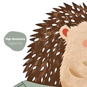 Set di stampe con animali alla guida di auto d'epoca, decorazione per la cameretta dei bambini (download digitale) immagine 10