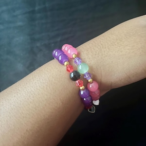 Raven x Starfire Styled Beaded Bracelet (Duo Set)