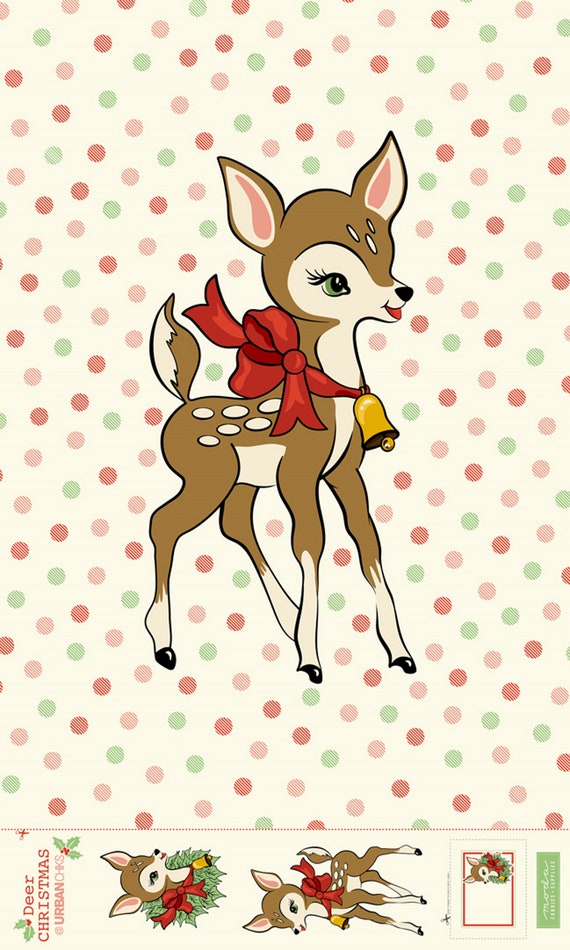 Peppermint Christmas...featuring Deer Christmas by Urban Chiks for Moda Fabrics...pattern designed by Mickey Zimmer