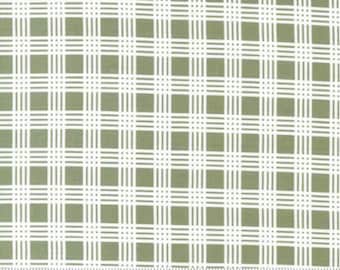 Fat Quarter LOVESTRUCK Sensible Fern Plaid Fat Quarter 18&quot;x21/22 by Lella Boutique, for Moda Fabric, Moda 5194-17
