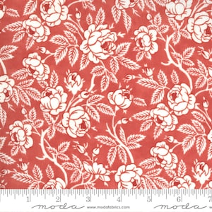 Sanctuary Rose Fanciful by THREE SISTERS of Moda Fabric, Moda 44252 14, Sold by 1/2 Yard and Always Cut Continuous