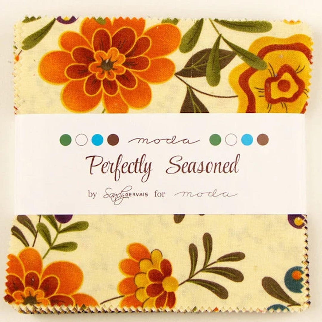 PERFECTLY SEASONED 5x5 Charm Pack by Sandy Gervais of Moda Fabrics ...