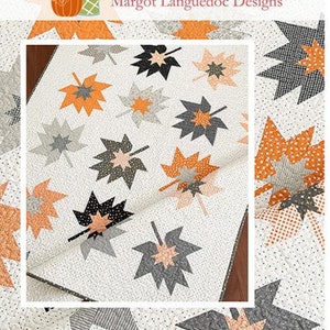 Forest Floor Quilt Pattern by The Pattern Basket, TPB 2204, 54"x65.5", Features Late October Moda Fabric