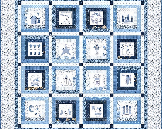 Crystal Lane WINTERTIME Quilt Pattern by Bunny Hill, 2169, 47 1/2 X 47