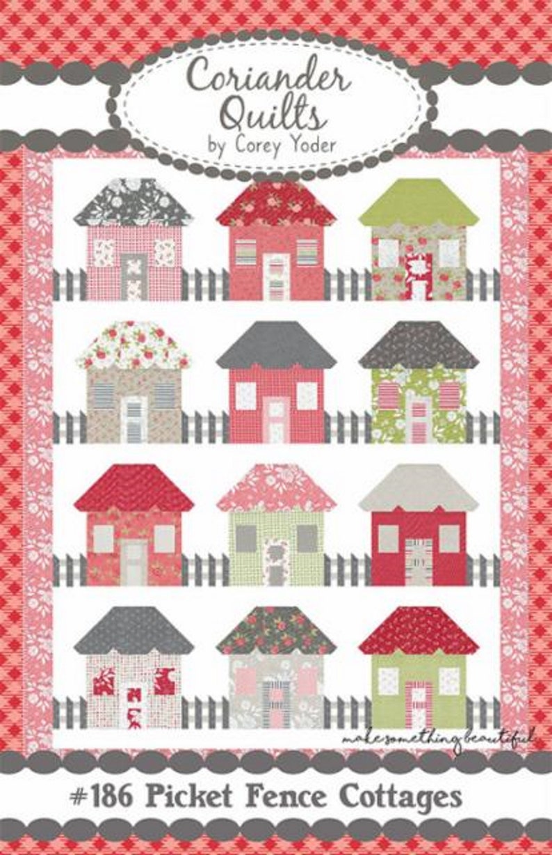 Picket Fence Cottages Quilt Kit Features Beautiful Day by Etsy