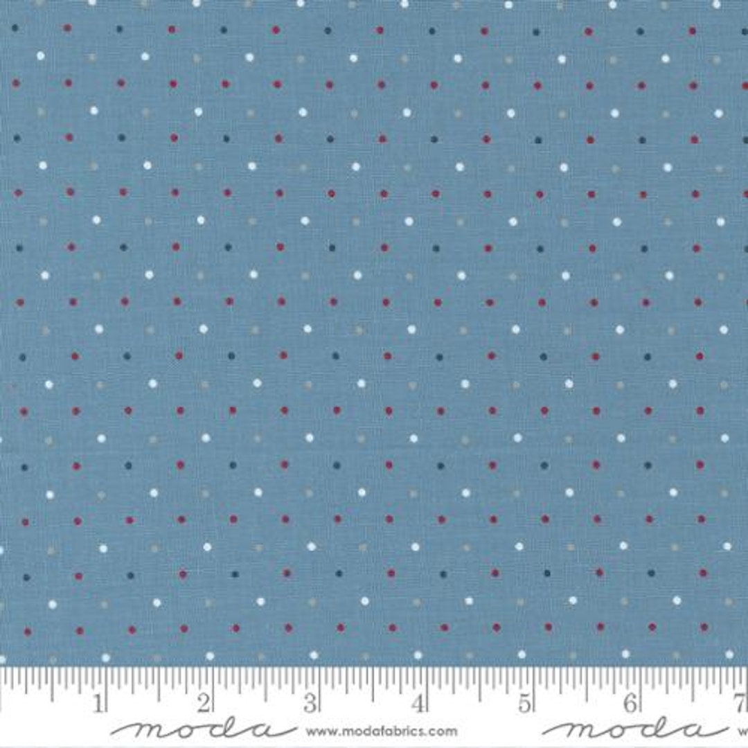 Old Glory Sky Magic Dot by Lella Boutique for Moda Fabrics, Moda 5206 13, Sold by 1/2 Yard and