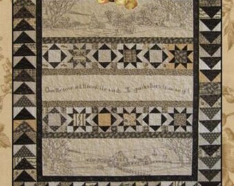 Crab-Apple Hill's Over The River and Through the Woods Quilt, Embroidery Pattern by Meg Hawkley, 51" x 57", #316