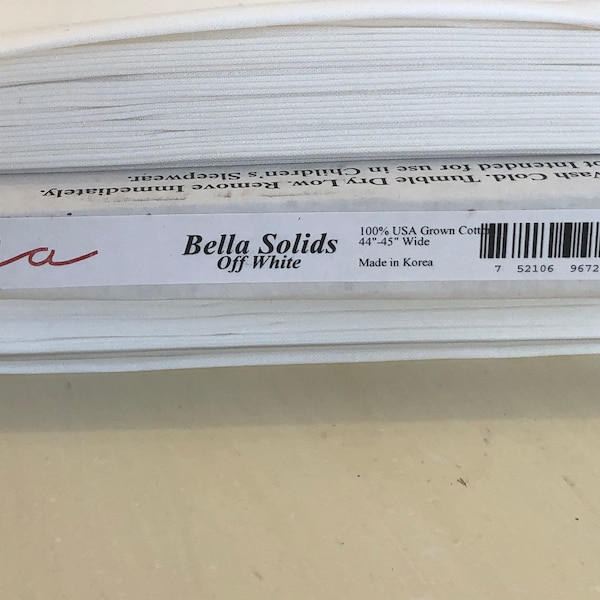 Moda Bella OFF WHITE, Moda 9900 200, 100% Cotton, and Quilt Shop Quality, Sold by the Half Yard