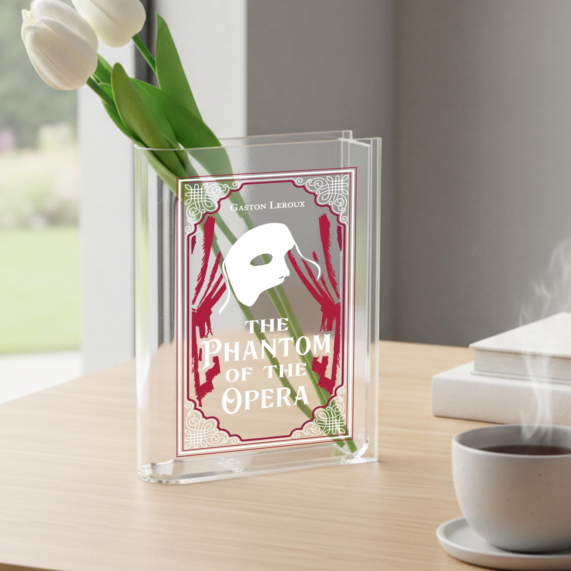 The Phantom of the Opera Acrylic Book Vase, Literary Vase, Classic ...